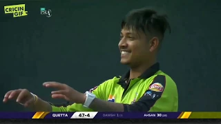 Sandeep Lamichhane best Bowling Performance in PSL 4/10