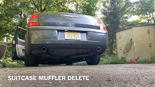 SUITCASE MUFFLER DELETE BEFORE/AFTER 2007 Chrysler 300c 5.7 rwd