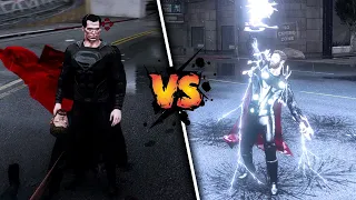 Thor vs Superman (GTA 5 MODS) 4k