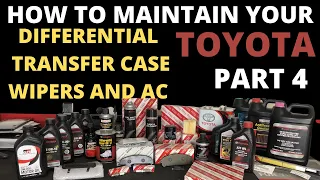 How to maintain your Toyota Part 4 Differential fluid, Wipers and AC service