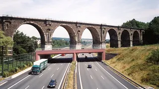 A 4: Umbau des Bahrebachmühlenviadukts (Dokumentation © 2003)