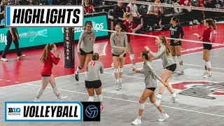 Indiana at Ohio State | Highlights | Big Ten Volleyball | Nov. 20, 2022
