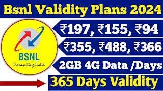 BSNL Validity Recharge Plans 2024 | BSNL Validity Kaise Badhaye | BSNL Validity Plan, BSNL Plan 2024