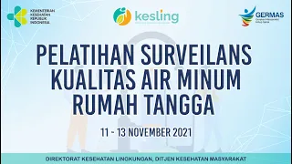 [11-11-2021]  Pelatihan Surveilans Kualitas Air Minum Rumah Tangga Tahun 2021