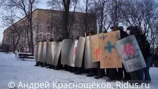 Боевые учения активистов Евромайдана