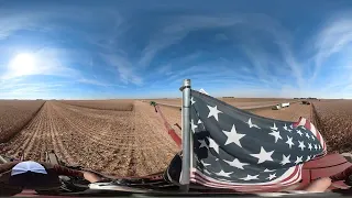 360° Farming || Combine harvest in VR
