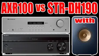 Cambridge Audio AXR100 vs Sony STR-DH190 Comparison with KEF LS50Meta [Blind Test] [Marantz PM7000N]