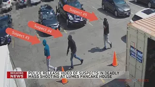 Photos released of 5 suspects wanted in fatal Morgan Park pancake house shooting
