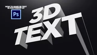 How to Make 3D Text in Photoshop CC! (No Plugins)