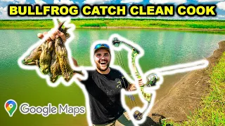 GOOGLE MAPS Bullfrog CATCH CLEAN COOK Challenge!!!!
