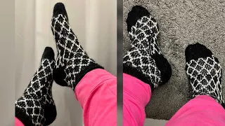 Шкарпетки спицями жакард // Детальний майстер клас на шкарпетки спицями з жакардом