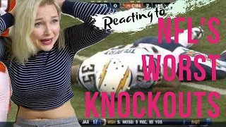 New Zealand Girl Reacts to NFL's WORST KNOCKOUTS HITS