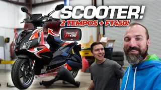 I bought a 2-stroke Scooter and installed the FuelTech FT450! + Luis' 125cc TURBO 4-stroke Scooter!