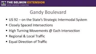 Virtual Town Hall #1-General Overview Selmon Extension