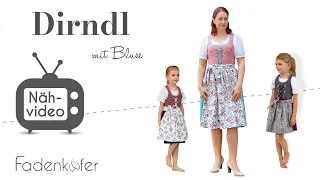 Anleitung Dirndl und Bluse nähen