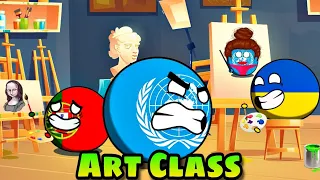 Countryballs School 🏫 (Art Class🎨🖌️)