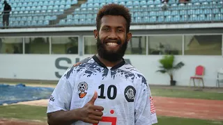 Solomon Islands International Marlon Tahioa scores his first OFC Champions League 2023 goal