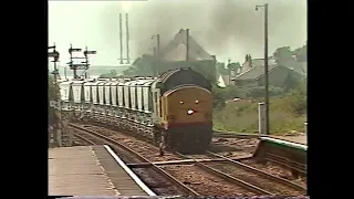 Class 37 thrash ...and we have lift off!  37669 at Par on 19th June 1989.