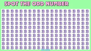 CAN YOU FIND THE ODD NUMBERS AND LETTER? #15 | HOW GOOD ARE YOUR EYES?