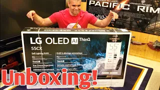 2020 LG C10 55" CX 4K OLED TV  : Unboxing & Set Up!