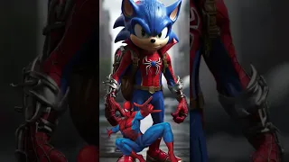 SuperHero But Sonic 💥 Marvel & Dc All Character #marvel #avengers #shorts