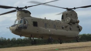 [ Start up & Take off ] RNLAF Chinook CH-47F D-483  tijdens Boerenerfdag Dussen - 298 Squadron