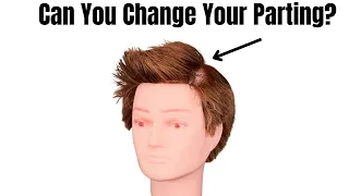 How to TRAIN Your Hair to Part Differently Tutorial- TheSalonGuy