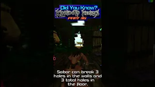 Sabor Can Break the Tree House #kingdomhearts #didyouknow