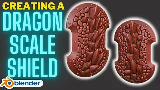 Creating a Dragon Scale Shield in Blender