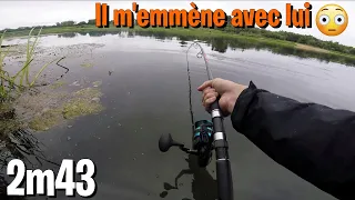 PECHE RECORD en Loire : 2m43 du bord en SOLO, c'est CHAUD !