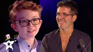 Little Magician Aidan McCann STORMS BGT 2020 | All Performance | Got Talent Global