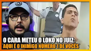 JOEL PAVIOTTI REAGE A CHEFÃO DO CR1M3 INTIMANDO JUIZ DURANTE AUDIÊNCIA