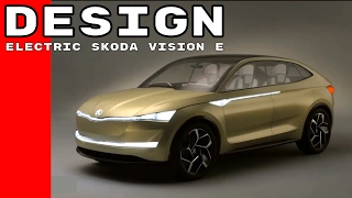 All Electric SKODA VISION E Concept Car Design