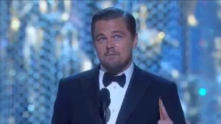 Leonardo DiCaprio Oscars Speech Full : Finally he got it