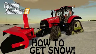 HOW TO GET SNOW in Farming Simulator 2019 | SEASONS MOD IS HERE | PS4 | Xbox One