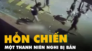 Hỗn chiến giữa phố ở Quy Nhơn, một thanh niên nghi bị bắn