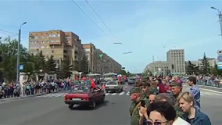 Автопробег по улицам Горловки (День Победы 2018).