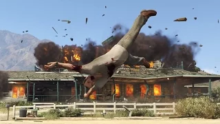 Helix Snake destroys GTA V single player with mods, leftover clips part 2