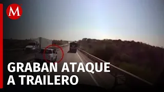 Tráiler fue atacado a balazos mientras circulaba sobre la autopista Arco Norte en Hidalgo