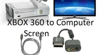 How to connect xbox 360 to computer monitor