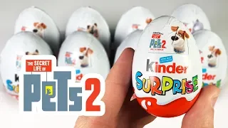 Новинка 2019! PETS 2 Киндер Сюрприз ТАЙНАЯ ЖИЗНЬ ДОМАШНИХ ЖИВОТНЫХ 2