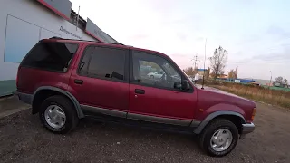 Ford Explorer 1994. Car repair. Ремонт машины. An American classic. 4WD Red.