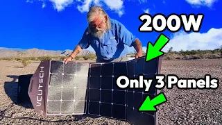 EFFORTLESS Solar Setup: DURABLE 200W Portable Solar Panel for Van Life!