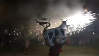 Quema De La Vaca Loca En Sayausi En  Cuenca