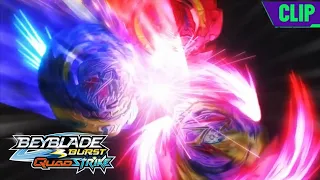 Ultimate Whip Mega! | Valt and Ranzo vs Hyuga and Hikaru | Beyblade Burst QUADSTRIKE | EP 13