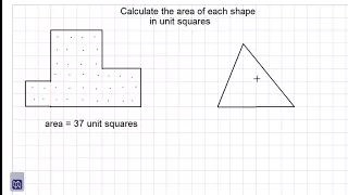 calculating area by counting unit squares