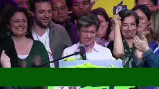 Speech of the victory in the elections to the Mayor's Office of Bogotá