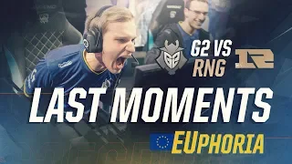 G2 vs. RNG Last Moments EUphoria | Worlds 2018
