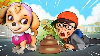 Tani and  Naughty Puppy vs Nick - Couple Prank - Scary Teacher 3D |VMAni English|