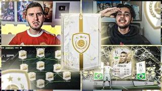 FIFA 22: RANDOM ICON PACK SQUAD BUILDER BATTE 😱😱 vs HamedLoco